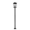 Z-Lite Beacon 4 Light Outdoor Post Mounted Fixture, Black & Clear Beveled 568PHXXLS-536P-BK - alternate 2